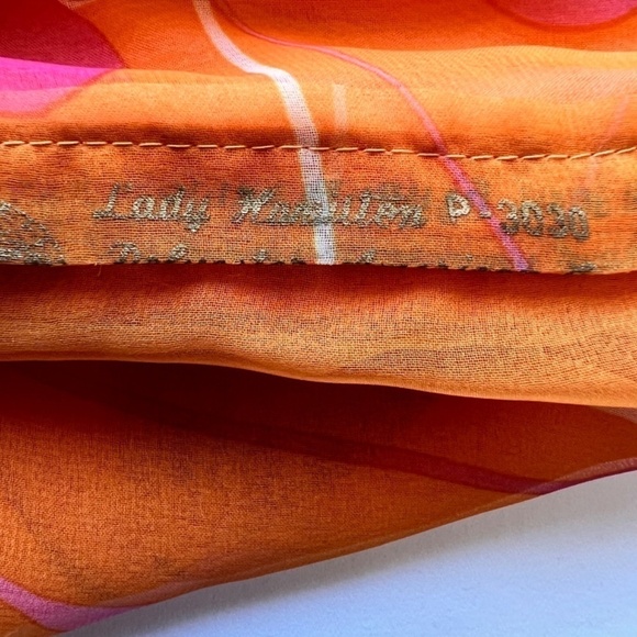 Lady Hamilton vintage georgette crepe maxi dress size XS-Small - Picture 12 of 15